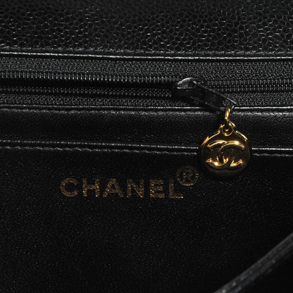 Chanel Caviar Flap Shoulder Bag Black 6 of 9