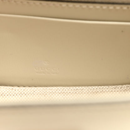 Gucci Boarded Dyana Lux Calfskin Web Mini Bamboo 1947 Top Handle Bag Mystic White 6 of 10