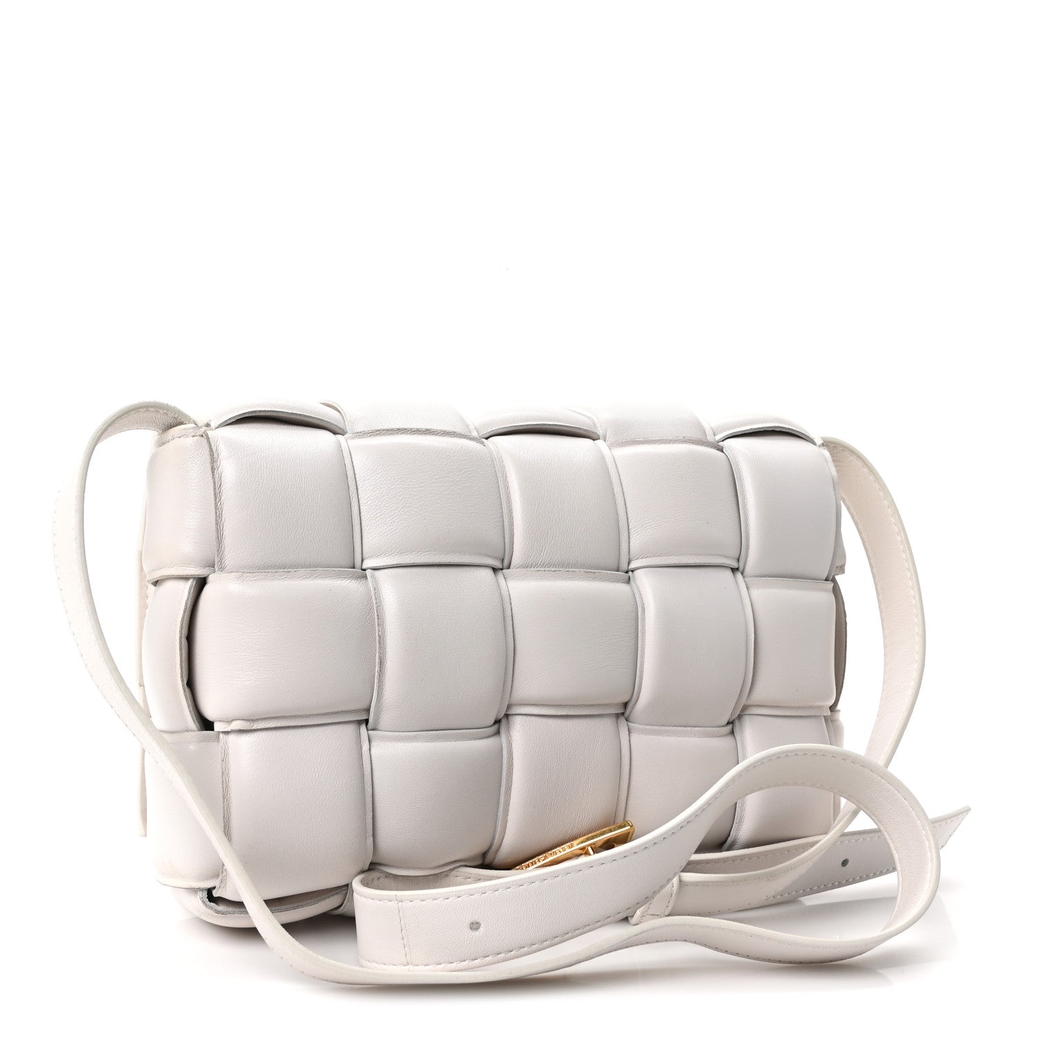 Bottega Veneta Nappa Maxi Intreccio Padded Cassette Crossbody Bag Chalk 3 of 10