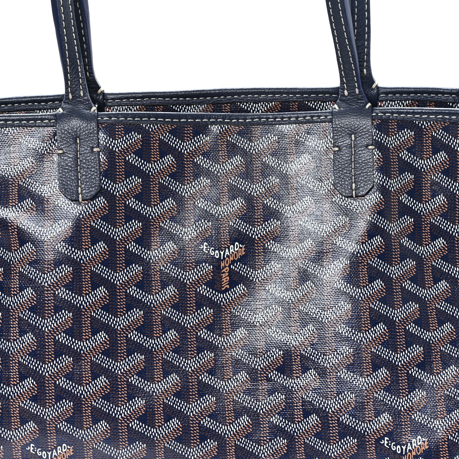 Goyard Goyardine Artois PM Navy 8 of 10