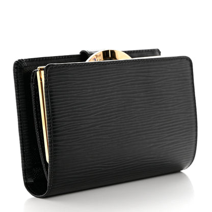 Louis Vuitton Epi French Purse Wallet Black 3 of 7