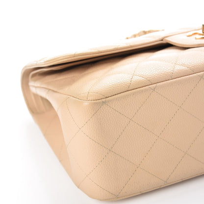 Chanel Caviar Quilted Jumbo Double Flap Light Beige 11 of 26