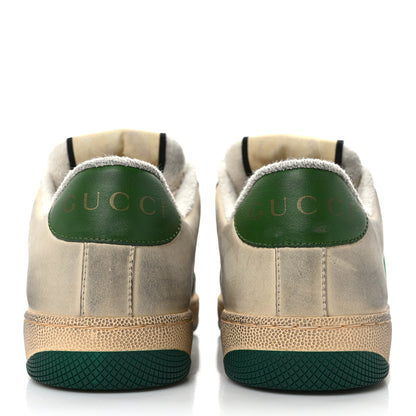Gucci Nubuck Nylon Web Womens Screener Sneakers 36 New Sand Dusty Milk Mystic White Vintage Green 5 of 11