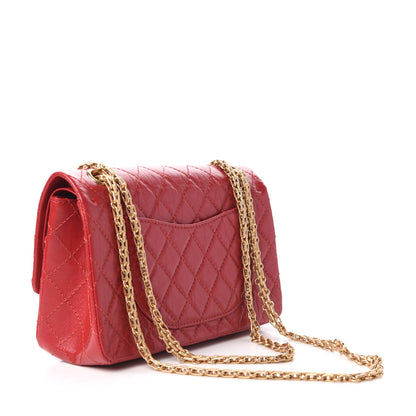 Chanel Aged Calfskin Quilted 2.55 Reissue 225 Flap Red 4 of 11