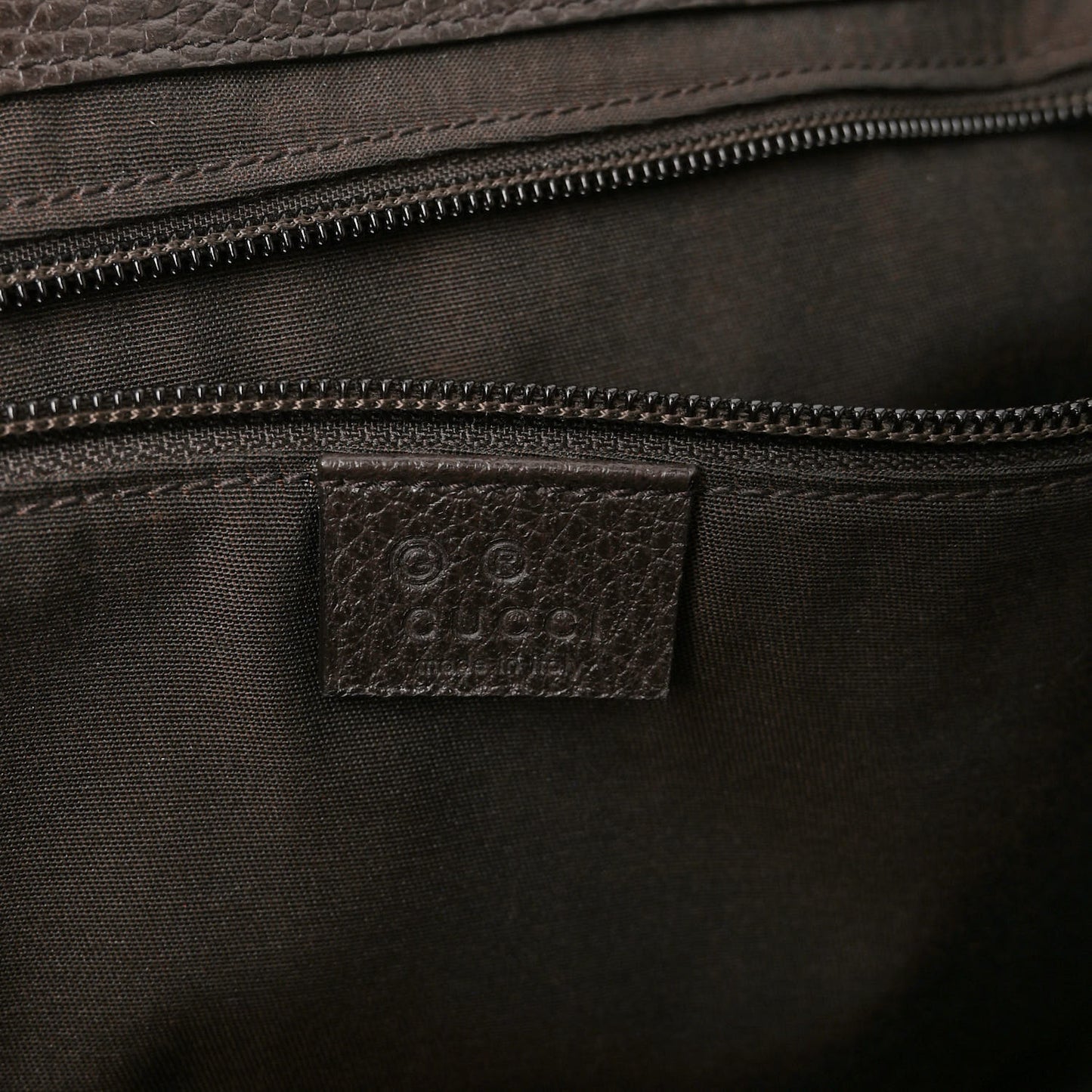 Monogram Large Flap Messenger Bag Beige Dark Brown