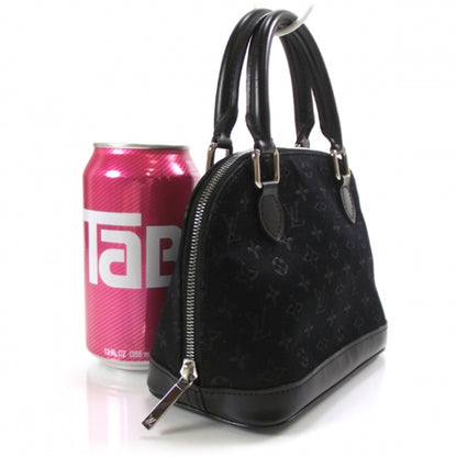 Louis Vuitton Satin Monogram Little Alma Black 2 of 7