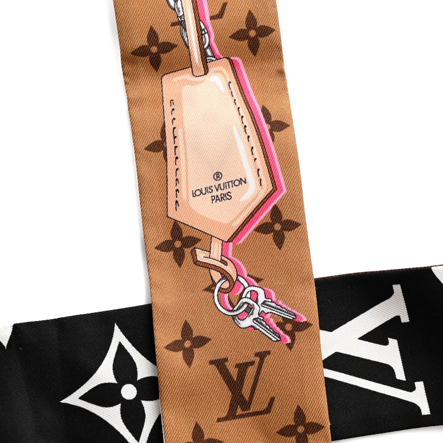 Louis Vuitton Silk Ultimate Monogram BB Bandeau Black 2 of 4