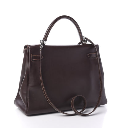 Hermes Evercalf Kelly Retourne 32 Havane 2 of 9