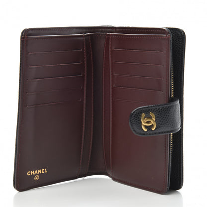 Chanel Caviar Quilted CC French Wallet Black 5 of 14
