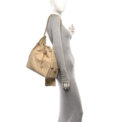 Chanel Caviar Quilted Medium Chanel 25 Handbag Beige 2 of 14