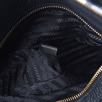 Prada Vitello Daino Tote Black 7 of 14