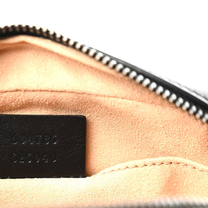 Gucci Calfskin Matelasse Mini GG Marmont Chain Shoulder Bag Black 7 of 10
