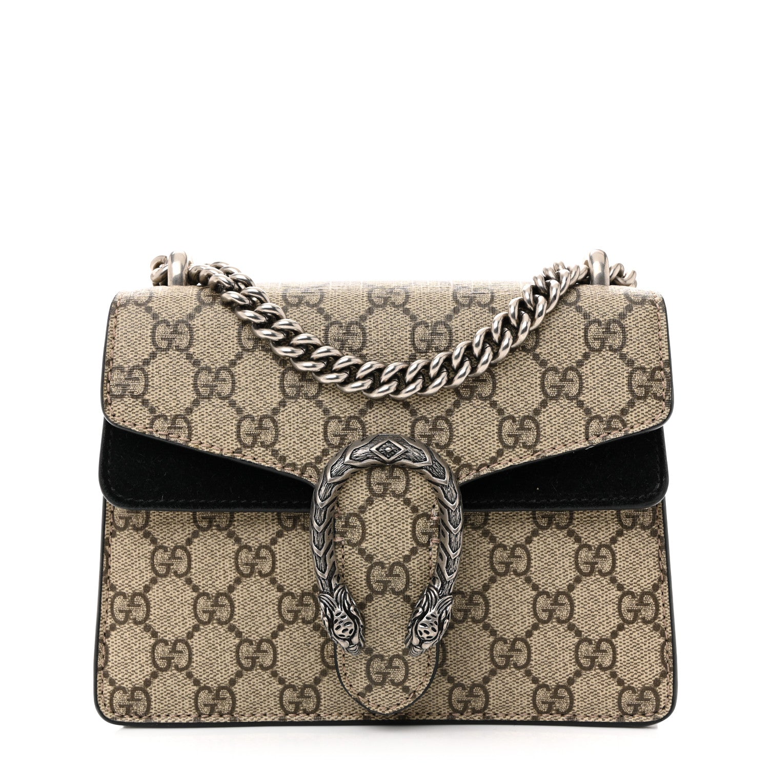 Gucci GG Supreme Monogram Mini Dionysus Shoulder Bag Black 1 of 13
