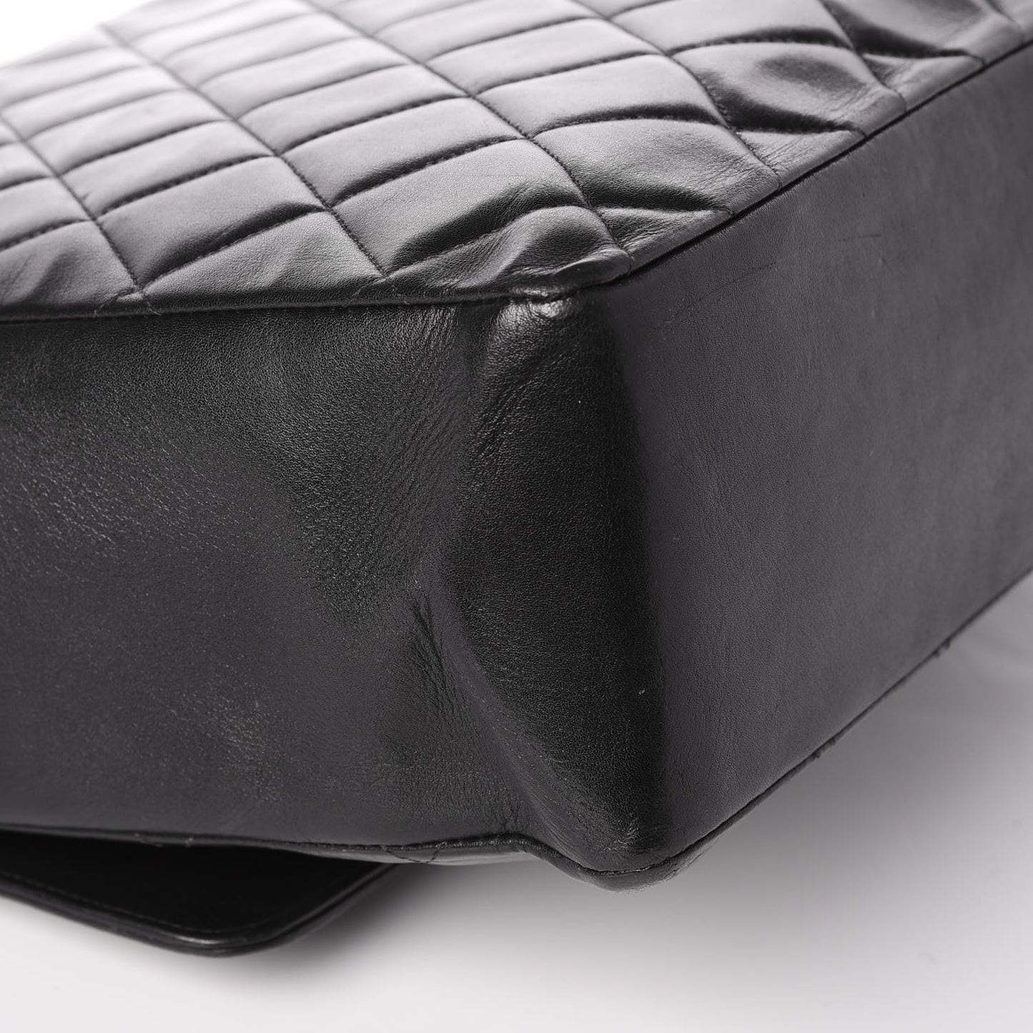 Lambskin Jumbo CC Single Flap Black