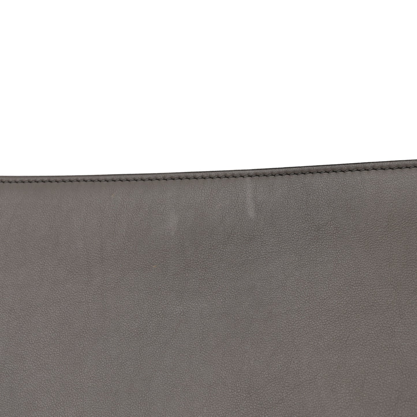 Crocodile Embossed Calfskin Suede Large Trapeze Grey
