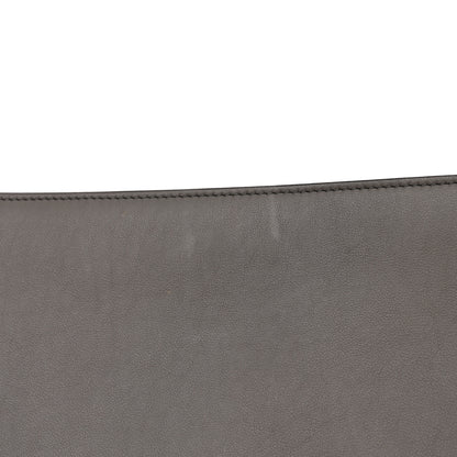 Celine Crocodile Embossed Calfskin Suede Large Trapeze Grey 11 of 17