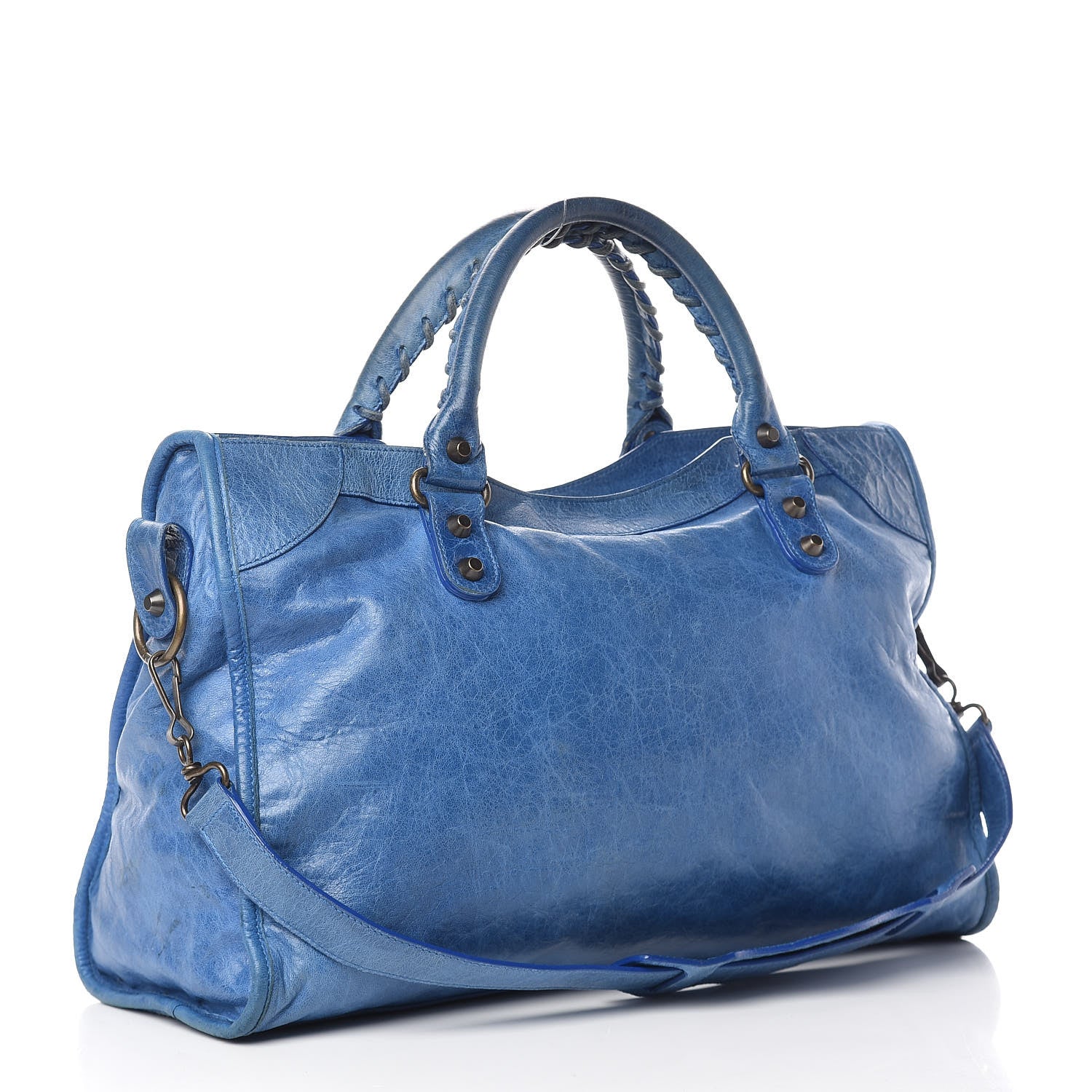 Balenciaga Agneau Classic Hardware City Bleu 3 of 22
