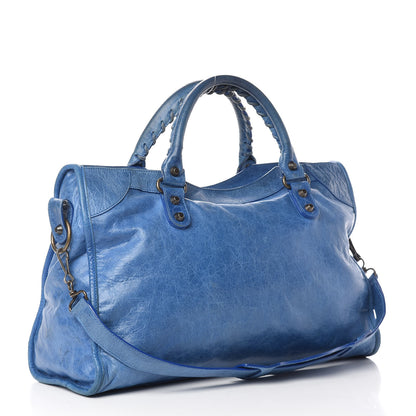 Balenciaga Agneau Classic Hardware City Bleu 3 of 22