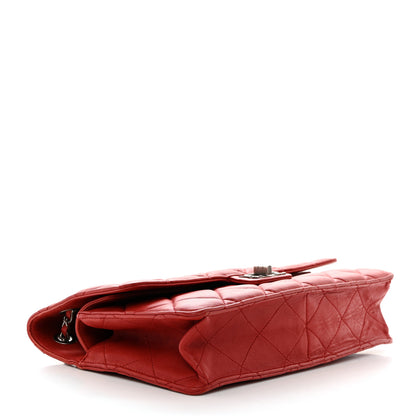 Chanel Washed Lambskin Jumbo Take Away Flap Red 4 of 10