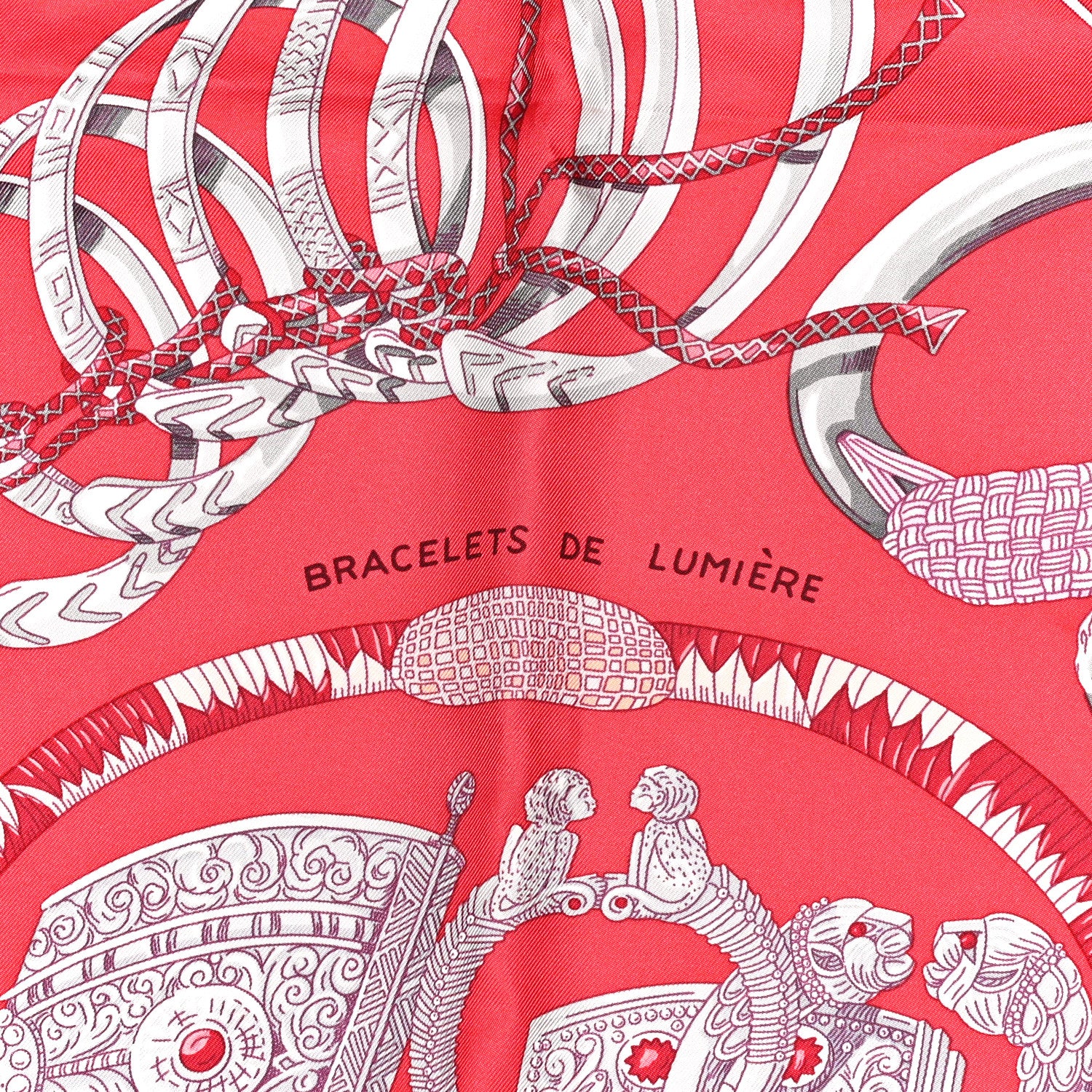 Hermes Silk Bracelets de Lumiere Scarf 90 2 of 5