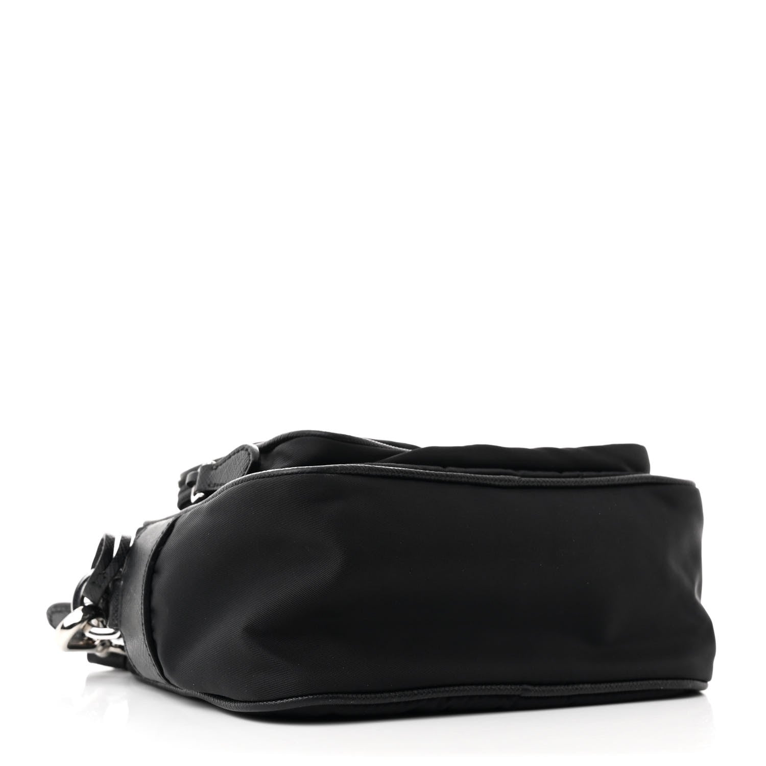 Prada Tessuto Nylon Saffiano Re-Edition 2005 Camera Shoulder Bag Black 4 of 11