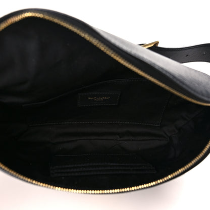 Saint Laurent Grain De Poudre Monogram Belt Bag Black 5 of 9