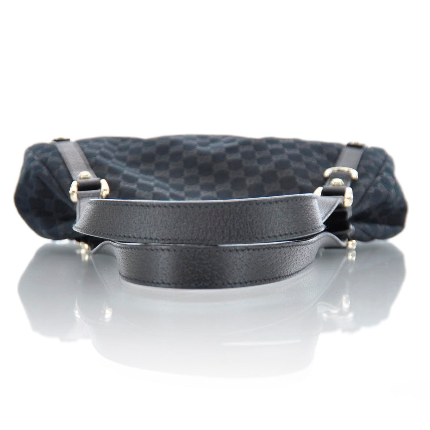 Monogram Medium Abbey Shoulder Bag Black