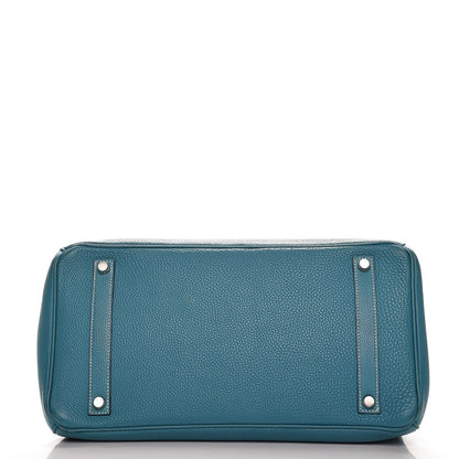 Hermes Togo Birkin 35 Blue Jean 6 of 38
