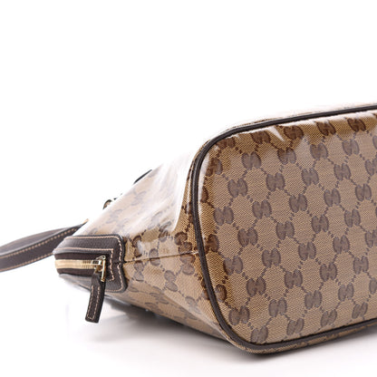 Gucci Crystal Monogram Medium Dome Bag Dark Brown 10 of 12