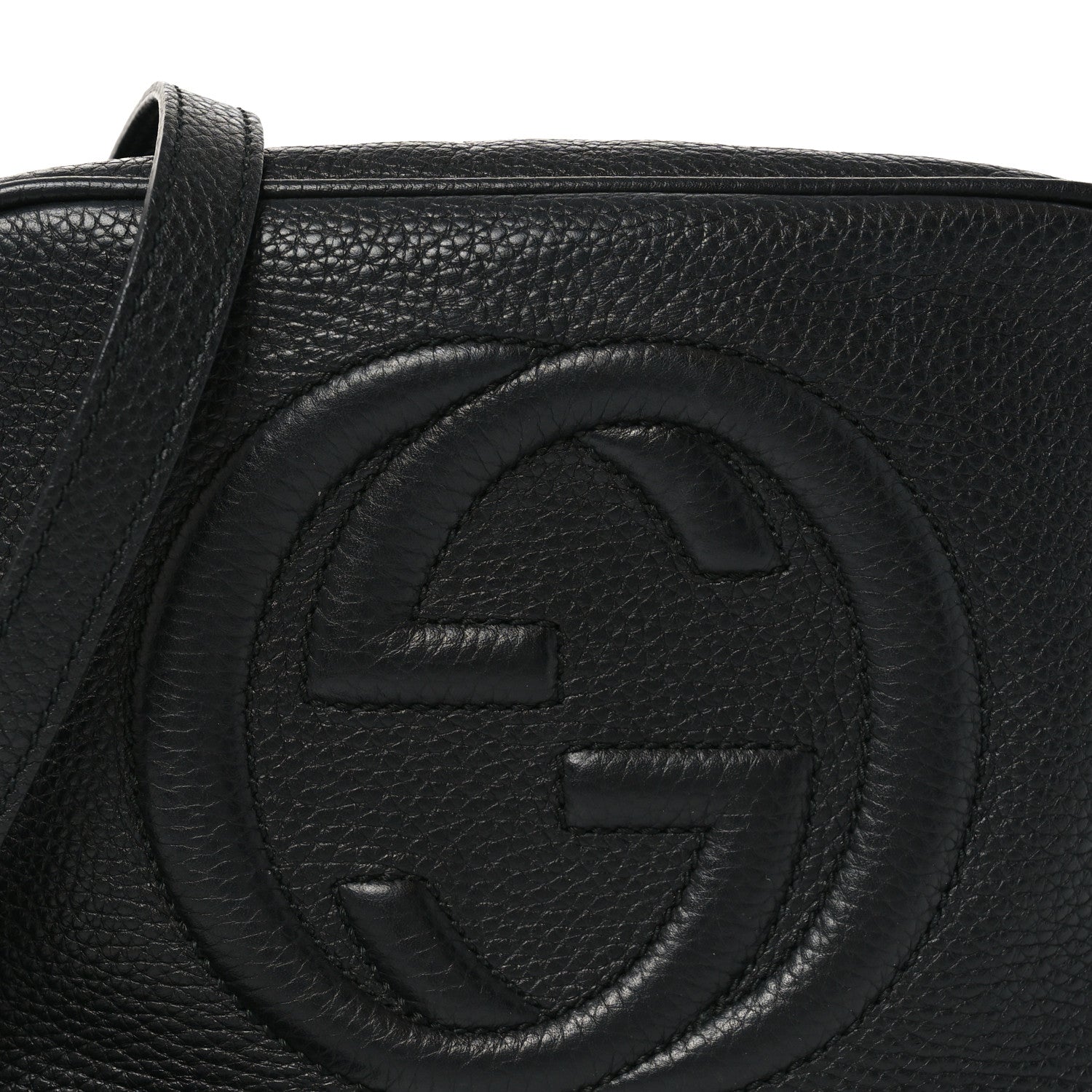 Gucci Pebbled Calfskin Small Soho Disco Bag Black 8 of 10