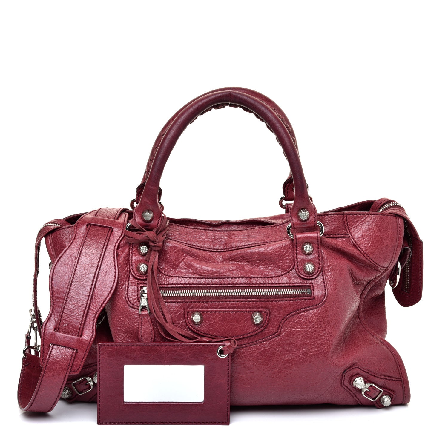 Balenciaga Agneau Giant 12 Silver Hardware City Cassis 1 of 9