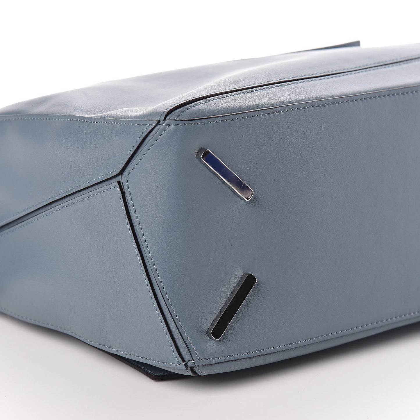 Calfskin Puzzle Bag Stone Blue