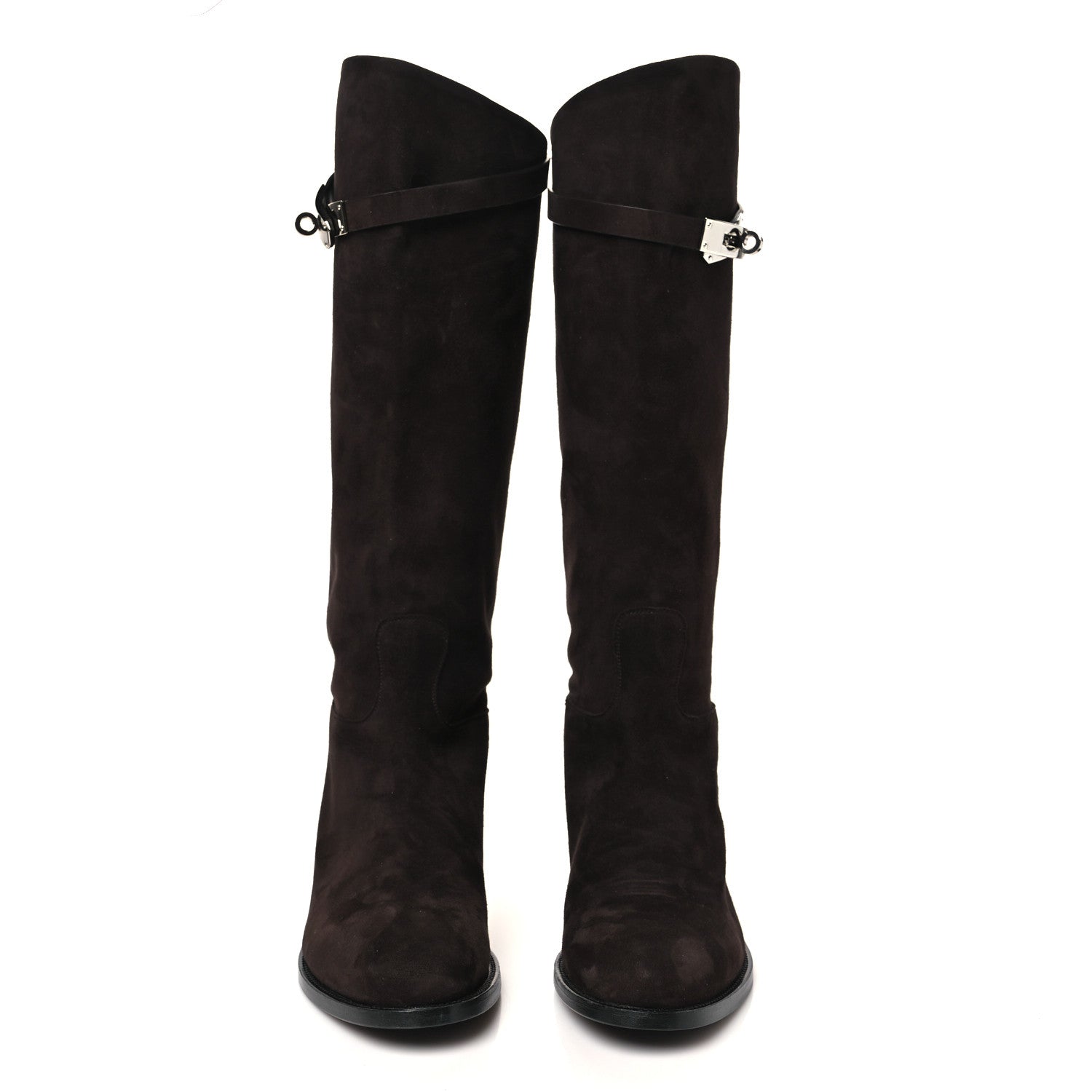 Hermes Suede Kelly Jumping Boots 39 Ecorce 2 of 9