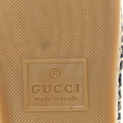 Gucci Denim Crystal GG Monogram Espadrilles 41 Blue 7 of 10