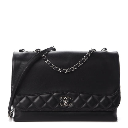 Chanel Calfskin Jumbo Tramezzo Flap Black 1 of 15