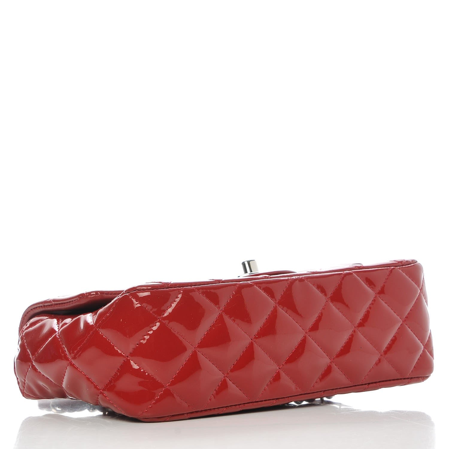 Chanel Patent Calfskin Quilted Mini Rectangular Flap Red 4 of 7