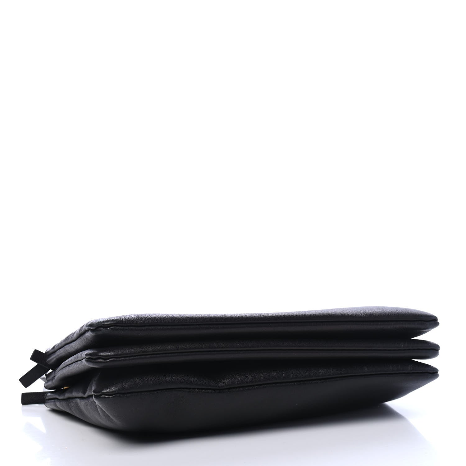 Celine Lambskin Large Trio Crossbody Bag Black 3 of 5