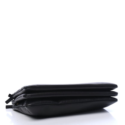 Celine Lambskin Large Trio Crossbody Bag Black 3 of 5
