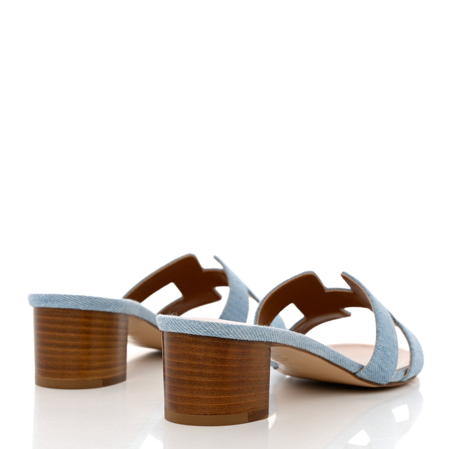Hermes Denim Oasis Sandals 37 Bleu Clair 4 of 9