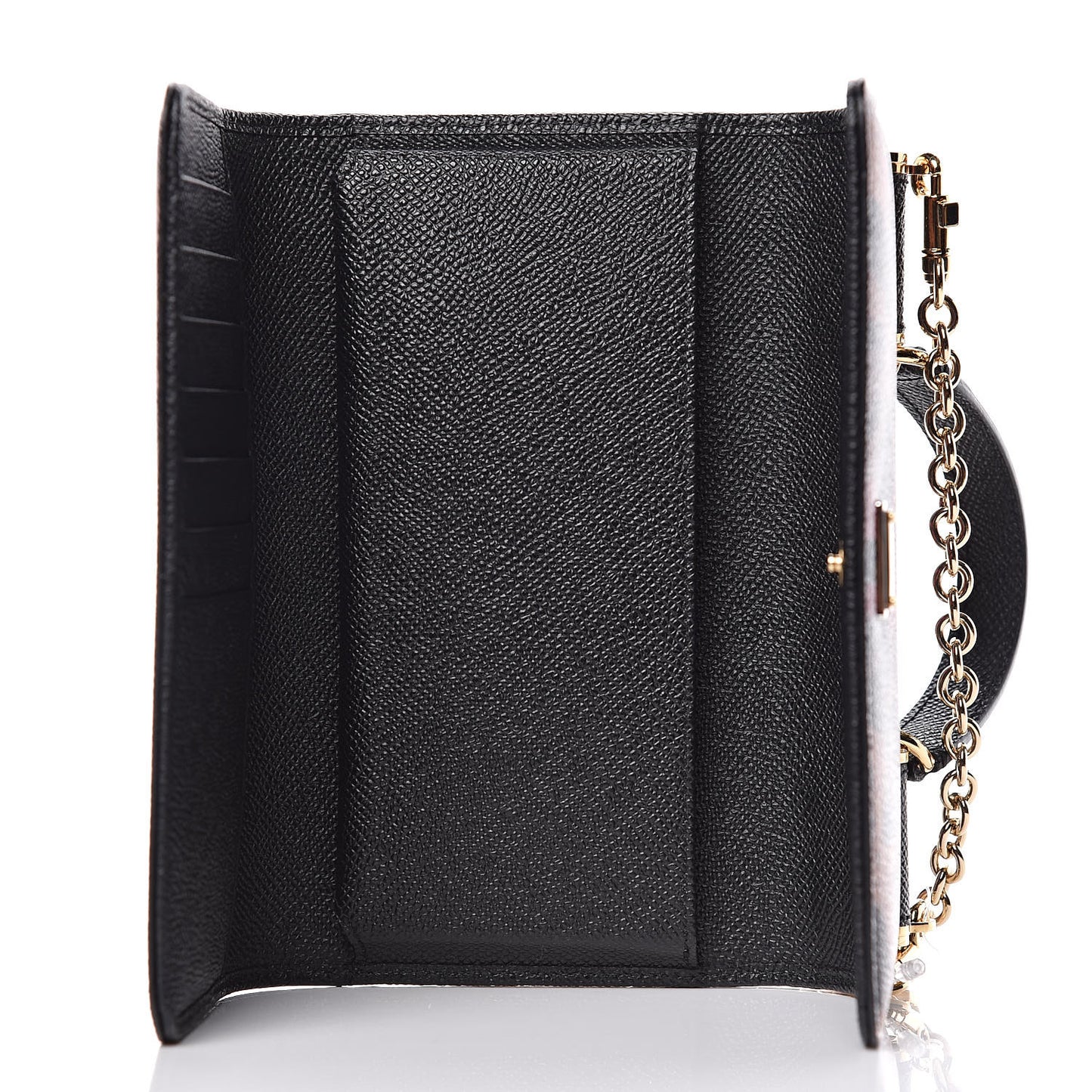 Dauphine Leopard Print Mini Von Bag Black