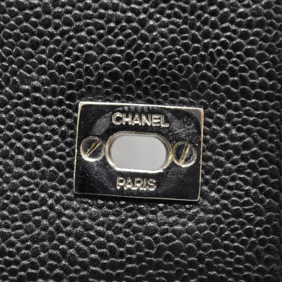 Chanel Caviar Flap Shoulder Bag Black SHW 7 of 10
