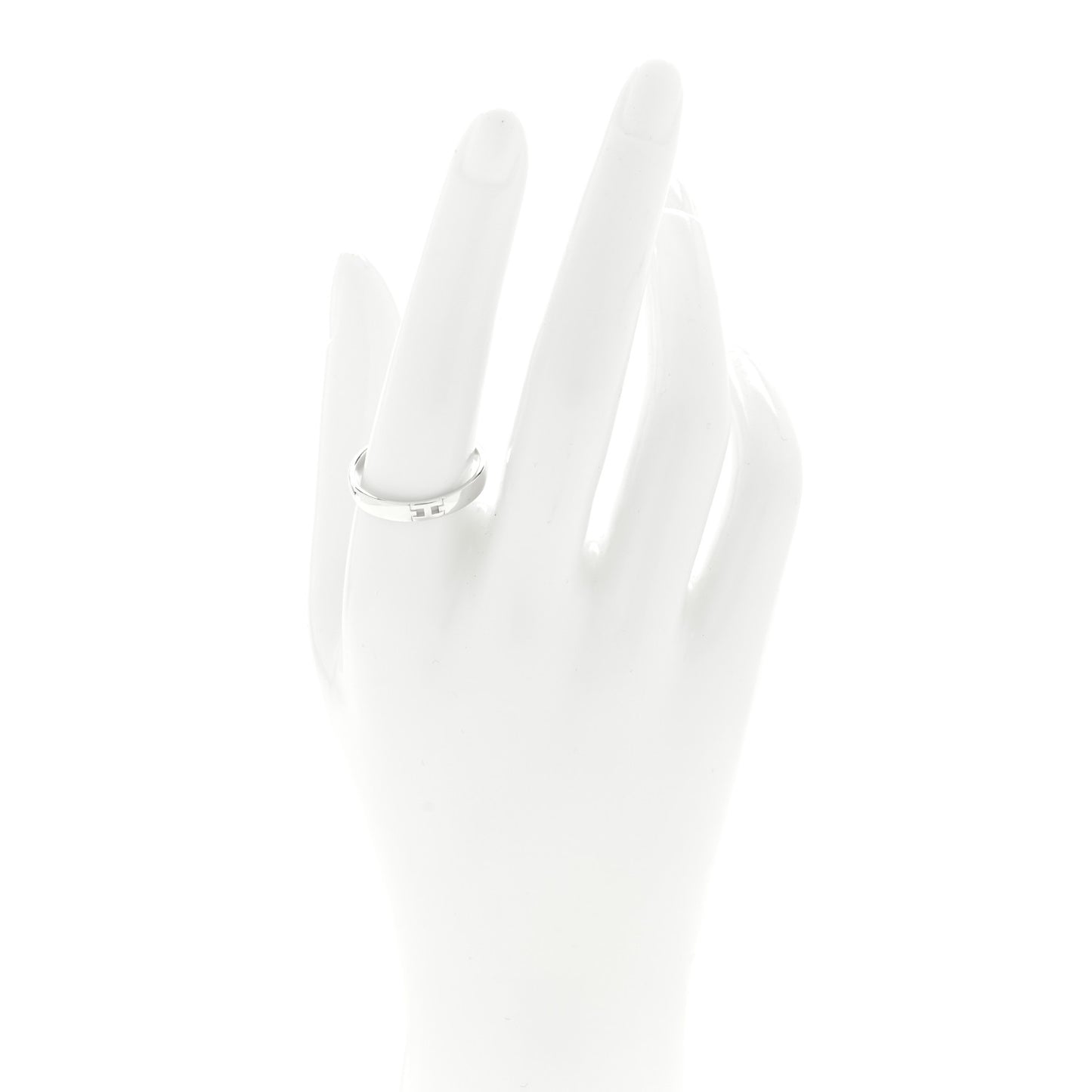 18K White Gold Ever Herakles Wedding Band Ring 59 8.75