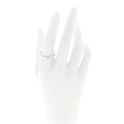 Hermes 18K White Gold Ever Herakles Wedding Band Ring 59 8.75 2 of 5