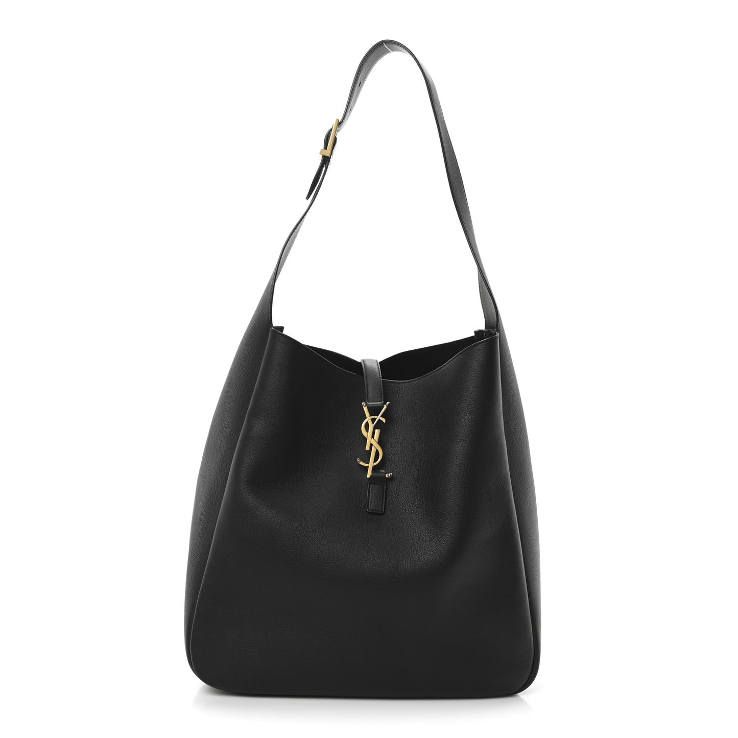 Smooth Calfskin Large Le 5 A 7 Soft Hobo Black