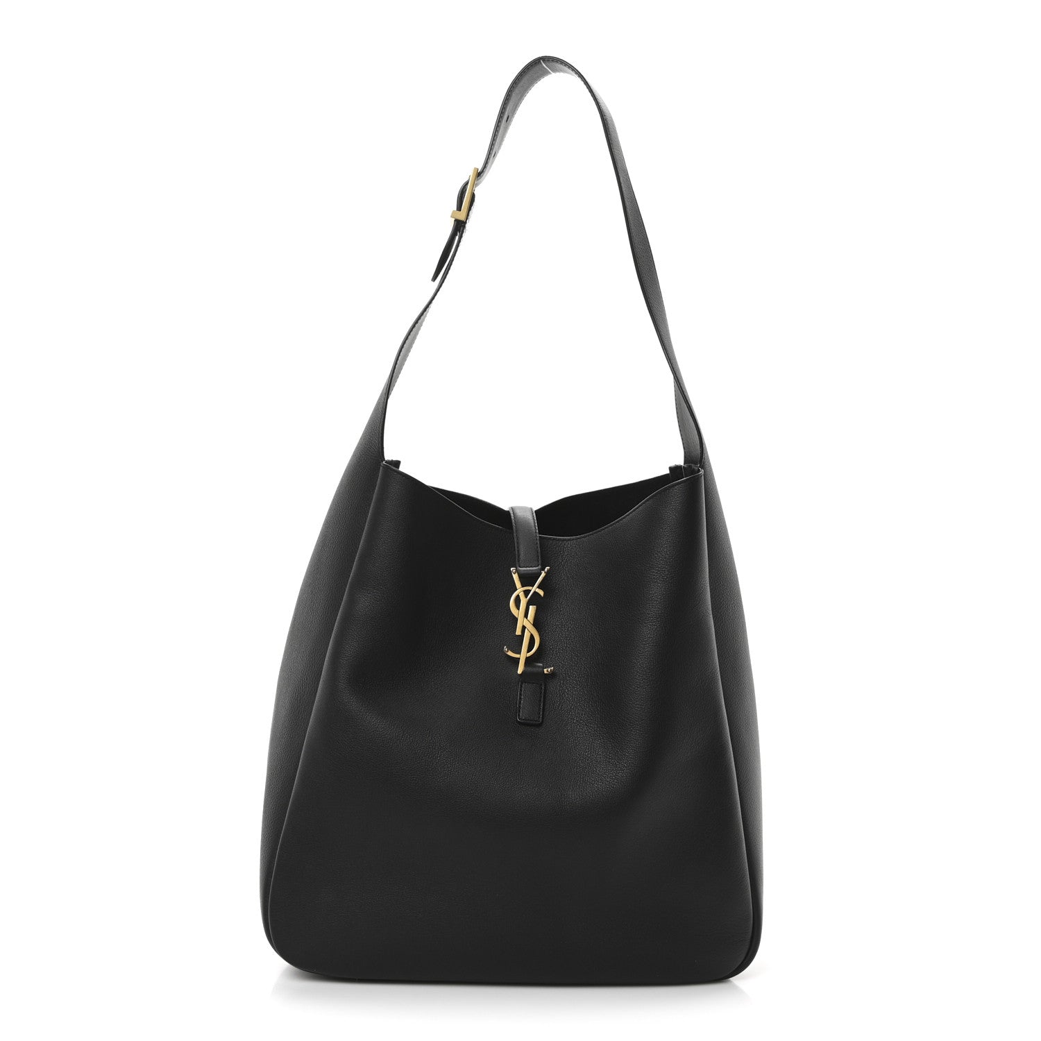 Saint Laurent Smooth Calfskin Large Le 5 A 7 Soft Hobo Black 1 of 9