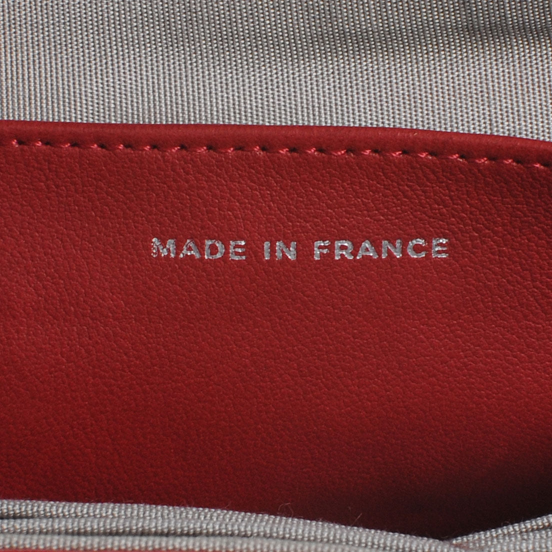 Chanel Lambskin Half Moon Wallet On Chain Bag Red 7 of 9