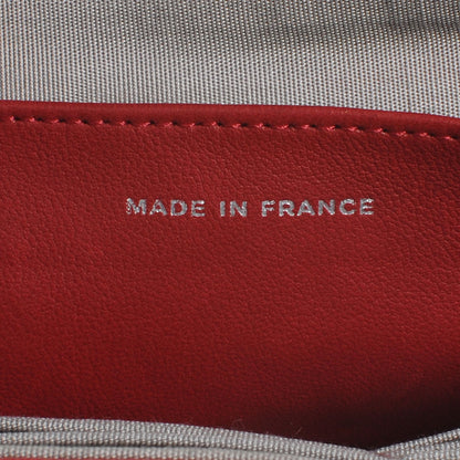 Chanel Lambskin Half Moon Wallet On Chain Bag Red 7 of 9