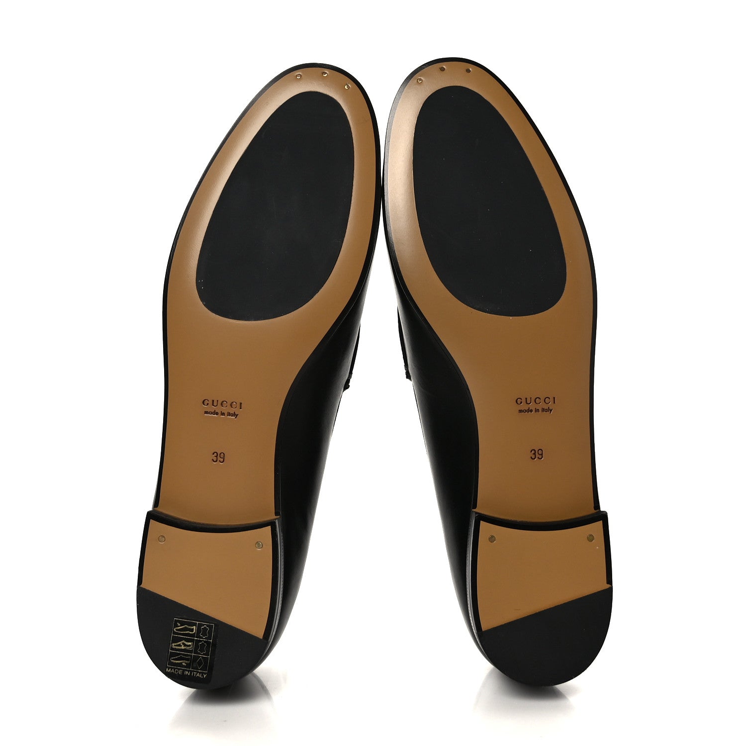 Gucci Calfskin Womens Jordaan Loafers 39 Black 5 of 7