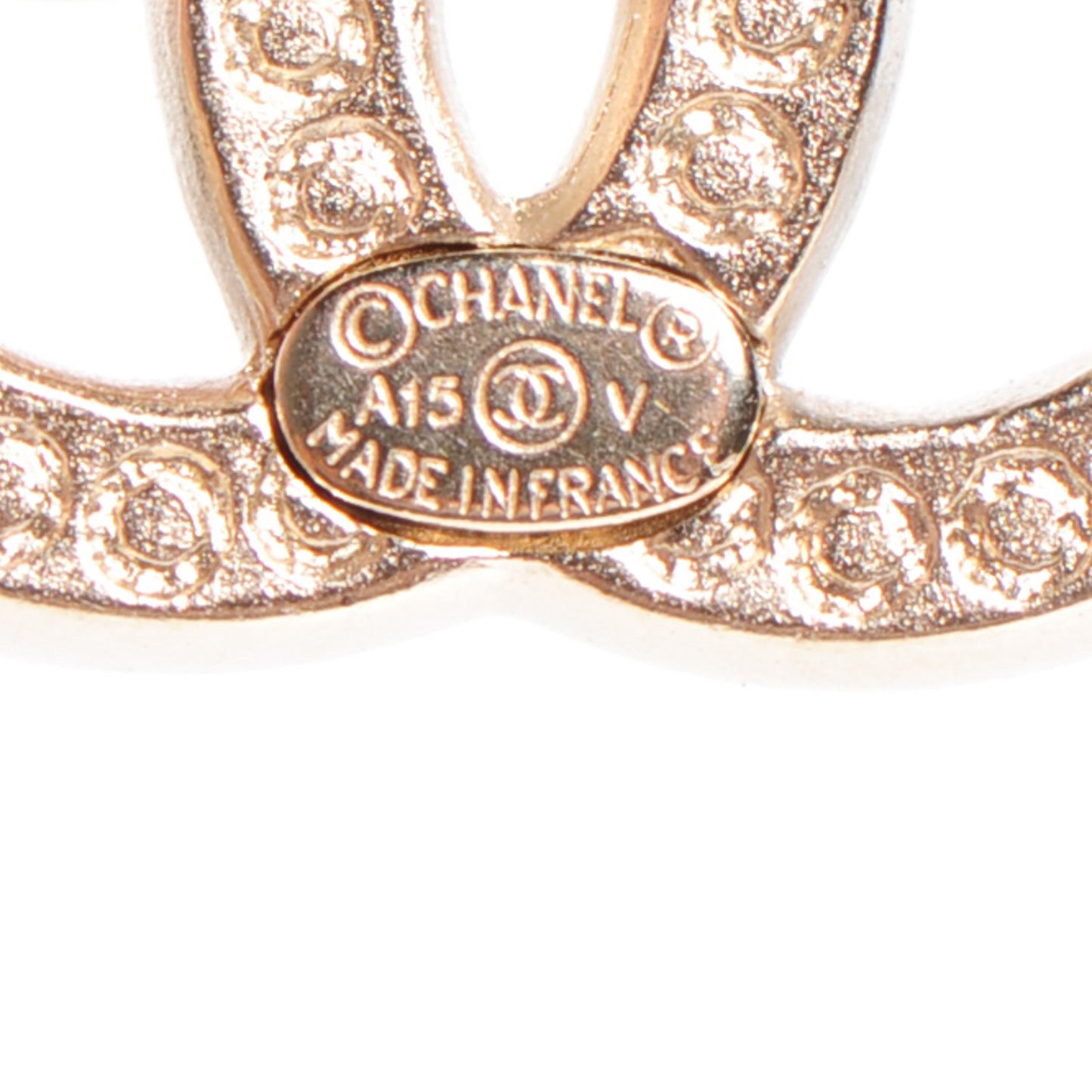 Crystal CC Earrings Light Gold