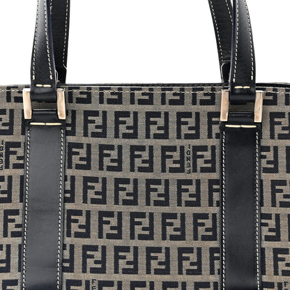 Fendi Zucca Boston Navy 8 of 10